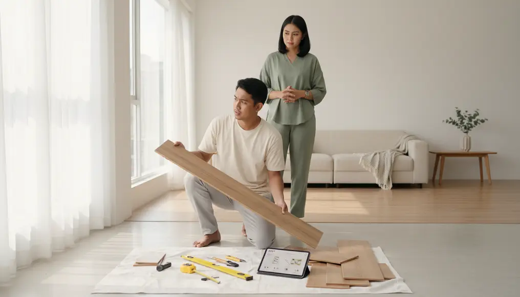 Perbandingan Biaya: Jasa Pasang Vinyl Profesional vs. Pasang Sendiri (DIY)